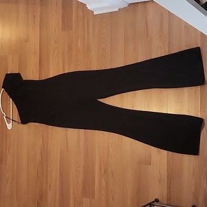 One shoulder black jumpsuit